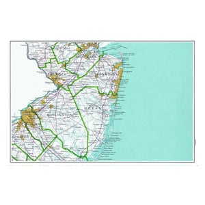 Nautical Chart Placemats, Locations in New Jersey
