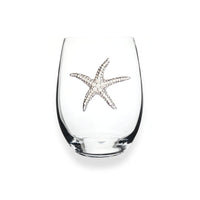 Thumbnail for Jeweled Starfish Stemless Wine Glass