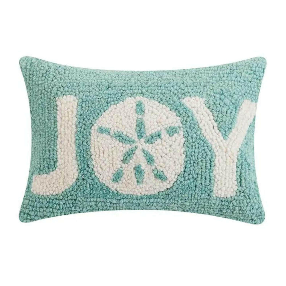 Joy Sand Dollar Hook Pillow, 8 x 12