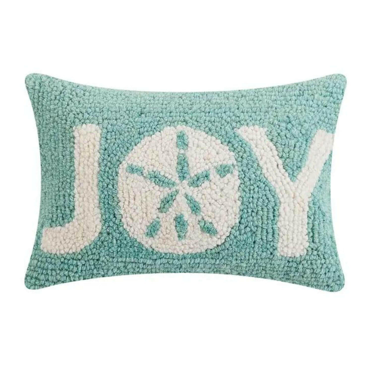 Joy Sand Dollar Hook Pillow, 8 x 12