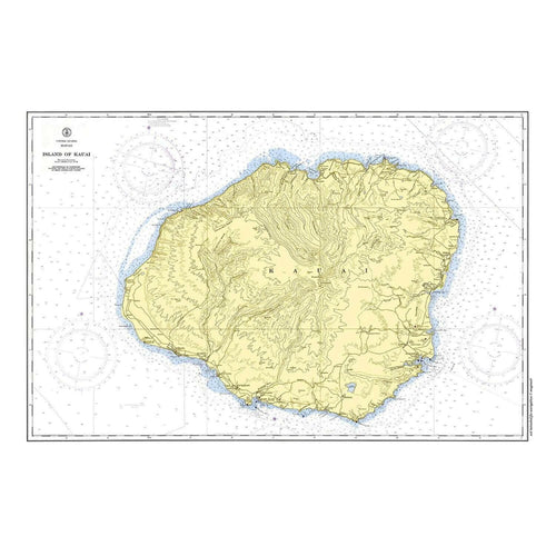 Nautical Chart Placemats, Locations in Hawaii