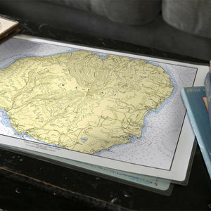 Nautical Chart Placemats, Locations in Hawaii