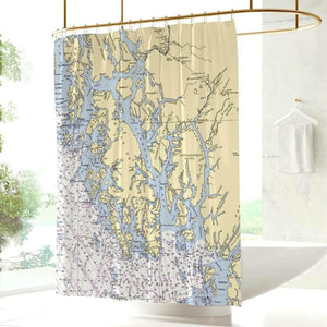 Nautical Chart Curtains, Locations in Alaska
