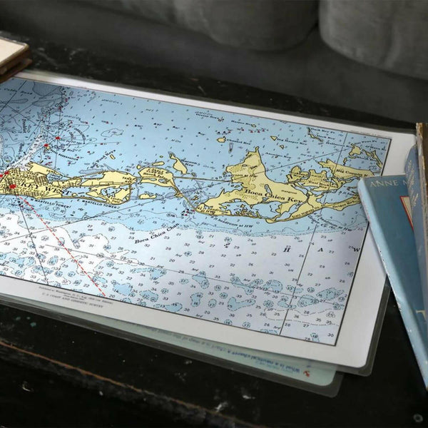 Nautical Chart Placemats, Locations in Florida