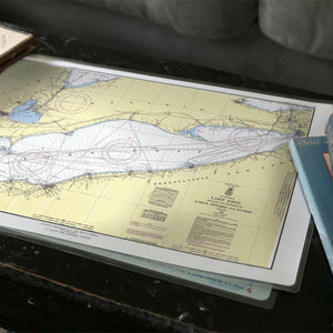 Nautical Chart Placemats, Locations in Michigan