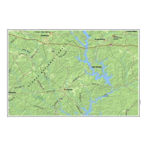 Nautical Chart Placemats, Locations in Georgia