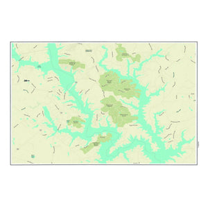 Nautical Chart Placemats, Locations in Georgia