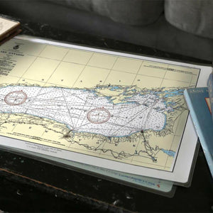 Nautical Chart Placemats, Locations in New York