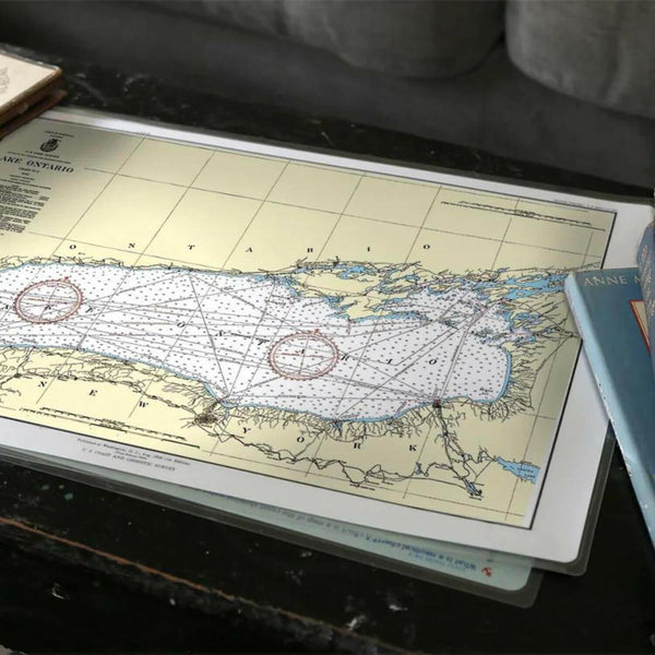 Nautical Chart Placemats, Locations in New York