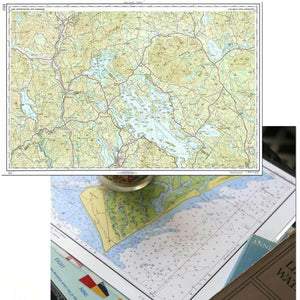 Nautical Chart Placemats, Locations in New Hampshire