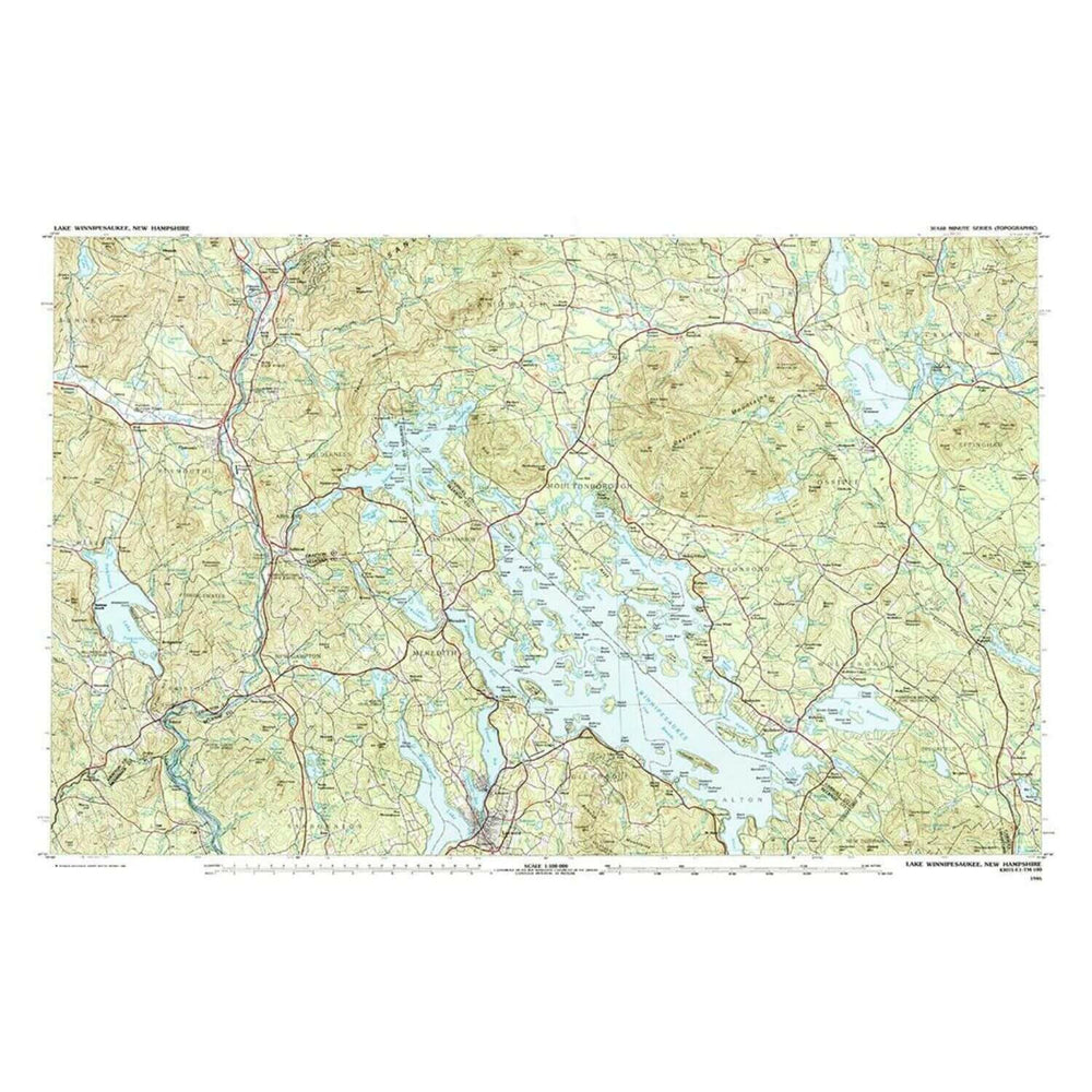 Nautical Chart Placemats, Locations in New Hampshire