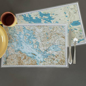 Nautical Chart Placemats, Locations in New Hampshire