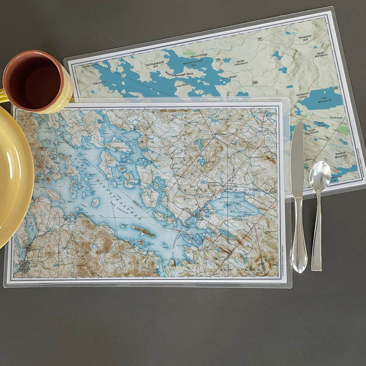 Nautical Chart Placemats, Locations in New Hampshire