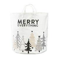 Thumbnail for Merry Everything, Large Canvas Storage Tote