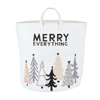 Thumbnail for Merry Everything, Large Canvas Storage Tote