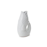 Thumbnail for Coastal Catch Fish Flower Vase, White, 12