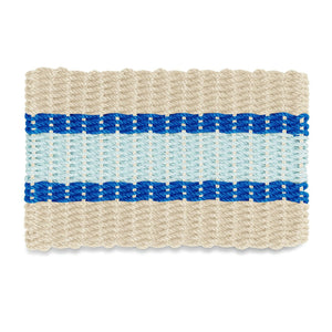 Lobster Rope Doormats, Outdoor Door Mats, Wicked Good Door Mats Made in Maine, Light Tan, Blue, Seafoam