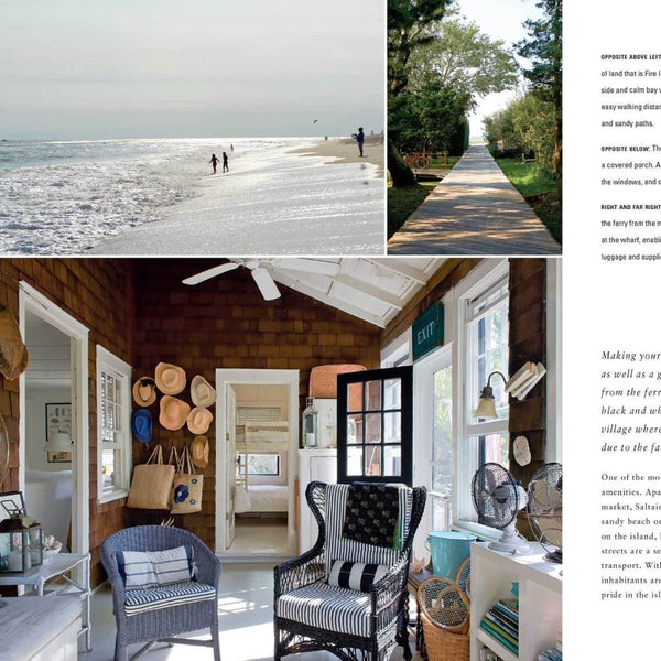 "Living by the Water" Hardcover Book by Sally Hayden, Collection of seaside cottage interiors, 160 pages