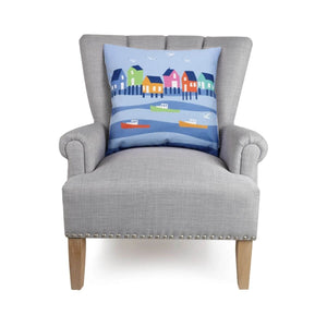 Lobster Cove House Throw Pillow, Kate Nelligan Designs