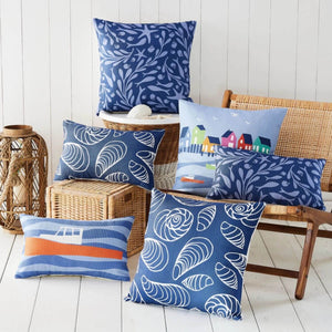 Lobster Cove House Throw Pillow, Kate Nelligan Designs
