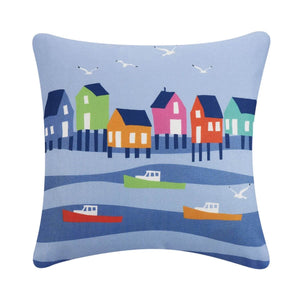 Lobster Cove House Throw Pillow, Kate Nelligan Designs