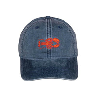 Thumbnail for Lobster Hat, Red Lobster, Washed Navy