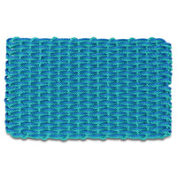 Thumbnail for Lobster Rope Doormats, Outdoor Door Mats, Wicked Good Door Mats Made in Maine, Light Blue and Teal