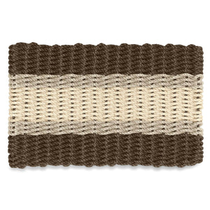 Lobster Rope Doormats, Outdoor Door Mats, Wicked Good Door Mats Made in Maine, Mocha, Dark Tan, Light Tan