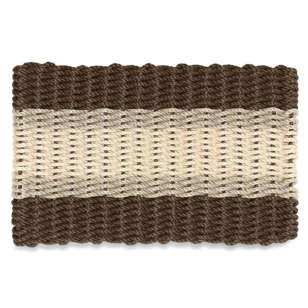 Lobster Rope Doormats, Outdoor Door Mats, Wicked Good Door Mats Made in Maine, Mocha, Dark Tan, Light Tan
