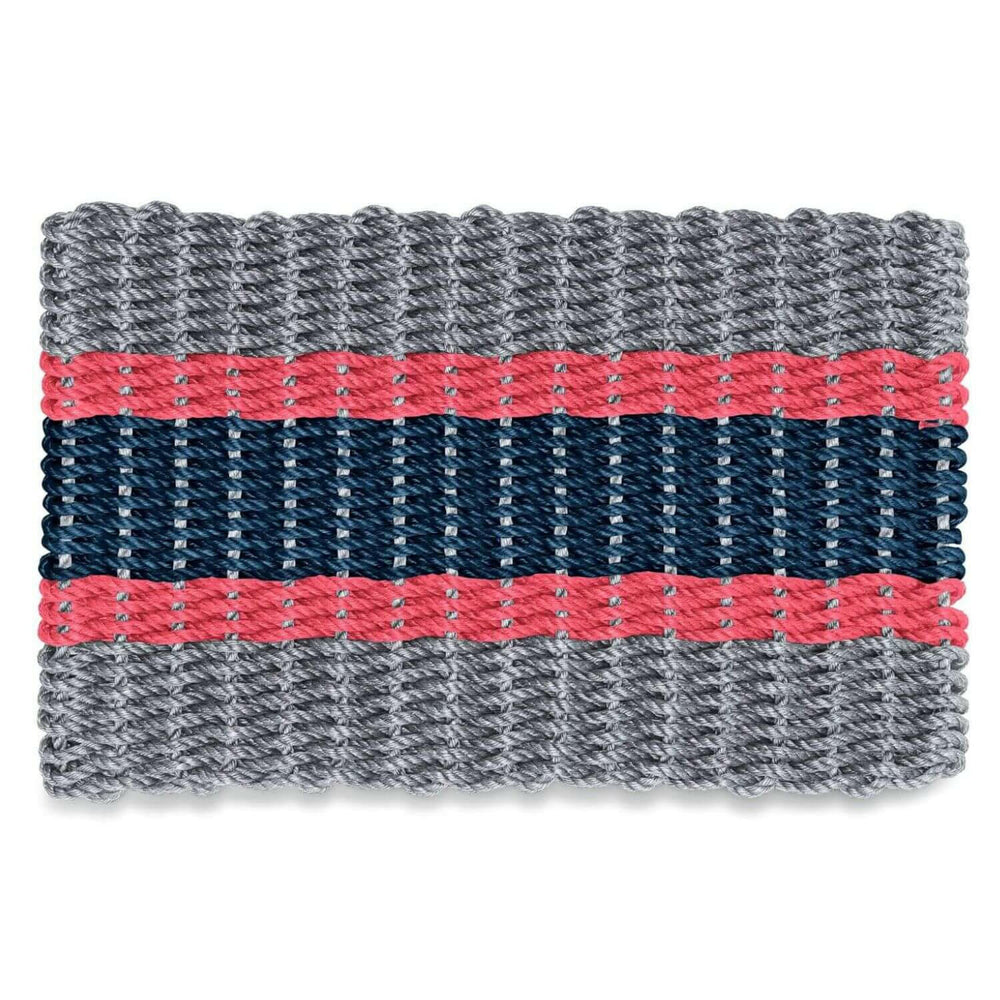 Lobster Rope Doormats, Outdoor Door Mats, Wicked Good Door Mats Made in Maine, Silver, Red, Navy