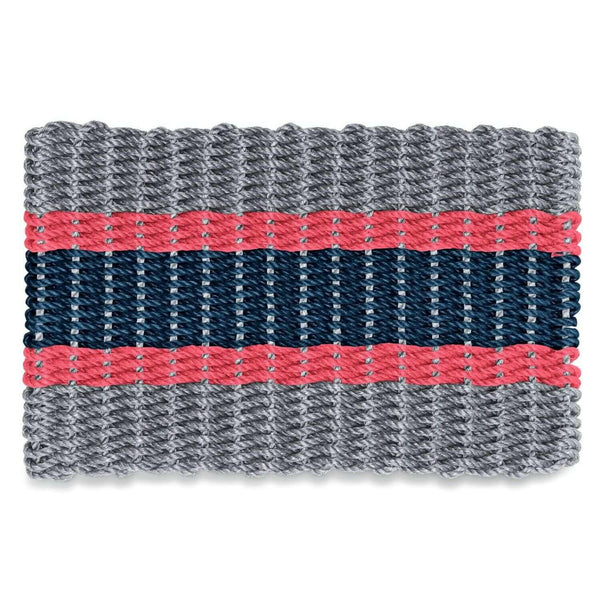 Lobster Rope Doormats, Outdoor Door Mats, Wicked Good Door Mats Made in Maine, Silver, Red, Navy