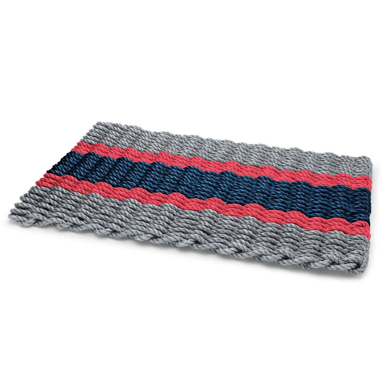 Lobster Rope Doormats, Outdoor Door Mats, Wicked Good Door Mats Made in Maine, Silver, Red, Navy