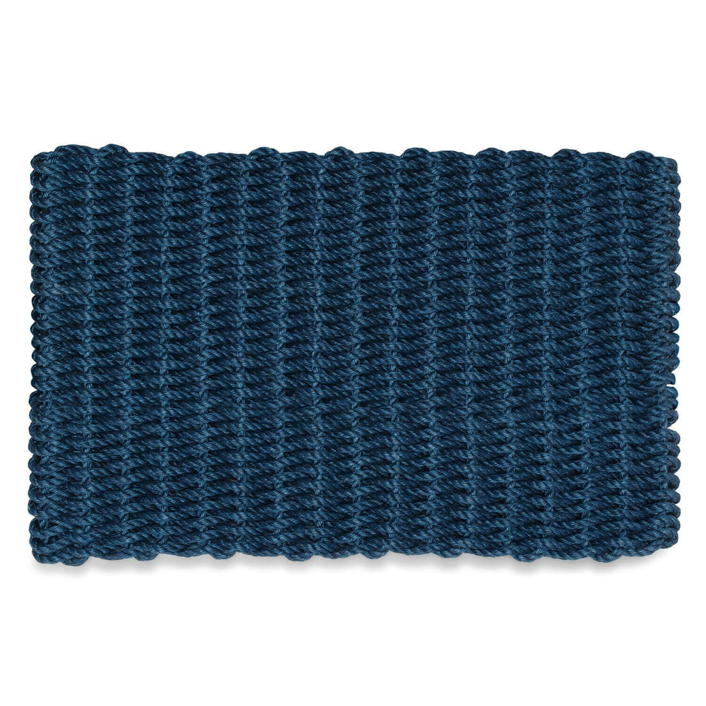 Lobster Rope Doormats, Outdoor Door Mats, Wicked Good Door Mats Made in Maine, Solid Navy