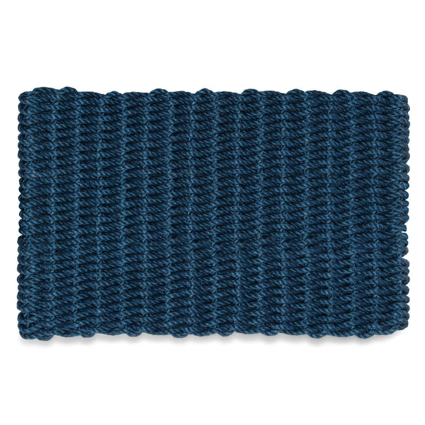 Lobster Rope Doormats, Outdoor Door Mats, Wicked Good Door Mats Made in Maine, Solid Navy
