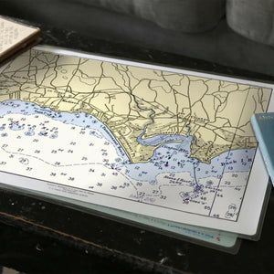 Nautical Chart Placemats, Locations in Connecticut