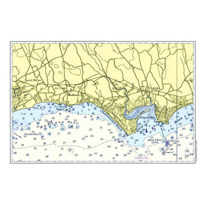 Nautical Chart Placemats, Locations in Connecticut