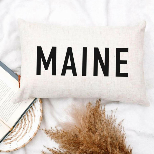 Maine Throw Pillow