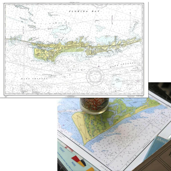 Nautical Chart Placemats, Locations in Florida
