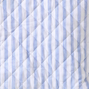 Coastal Stripes Quilted Tote Bag, 18" x 13" New England Trading Co