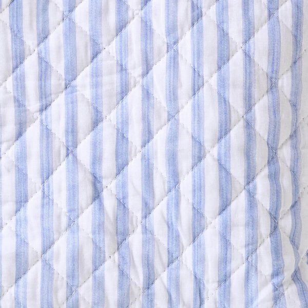 Coastal Stripes Quilted Tote Bag, 18" x 13" New England Trading Co