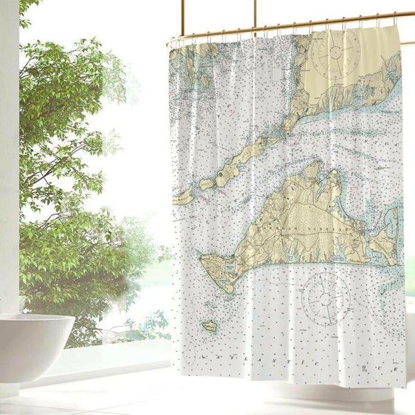 Nautical Chart Curtains, Locations in Massachusetts