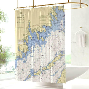Nautical Chart Curtains, Locations in Massachusetts