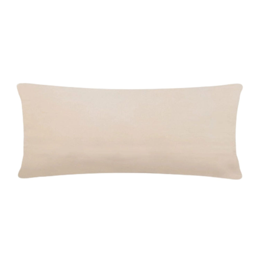 Mermaid hooked wool lumbar pillow in coastal tones
