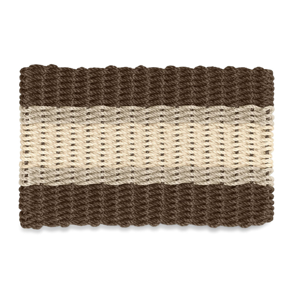 Lobster Rope Doormats, Outdoor Door Mats, Wicked Good Door Mats Made in Maine, Mocha, Dark Tan, Light Tan