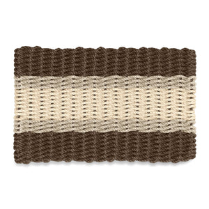 Lobster Rope Doormats, Outdoor Door Mats, Wicked Good Door Mats Made in Maine, Mocha, Dark Tan, Light Tan
