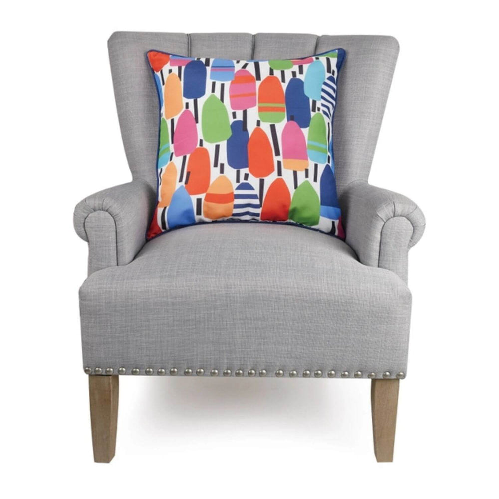 Multicolored Buoy Accent Pillow