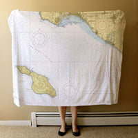 Thumbnail for Nautical Chart Blanket, Locations in California