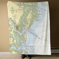 Thumbnail for Nautical Chart Blanket, Locations in Georgia
