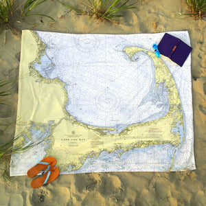 Nautical Chart Blanket, Locations in Massachusetts