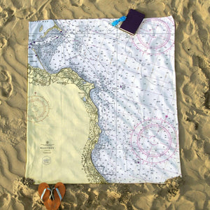 Nautical Chart Blanket, Locations in Massachusetts